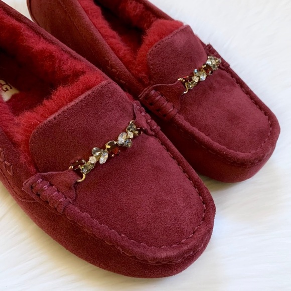 UGG Ansley Charm Gem Kiss Suede Slippers - Picture 2 of 7